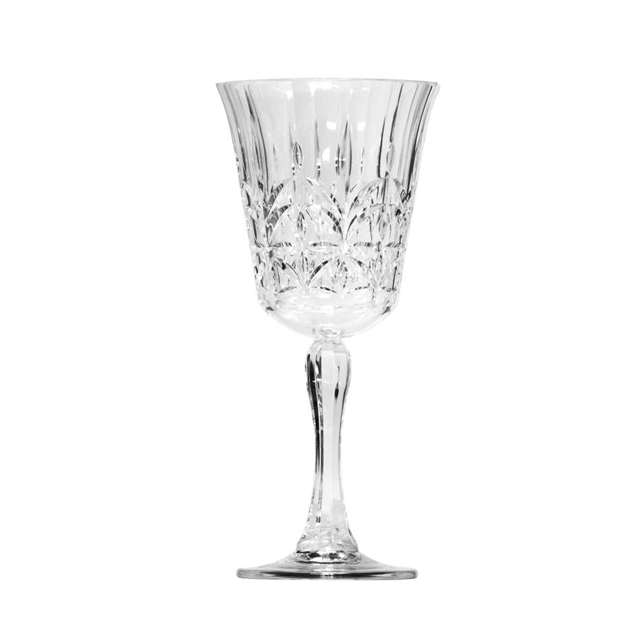Plastic Glasses - Crystal Cut Wine Goblet