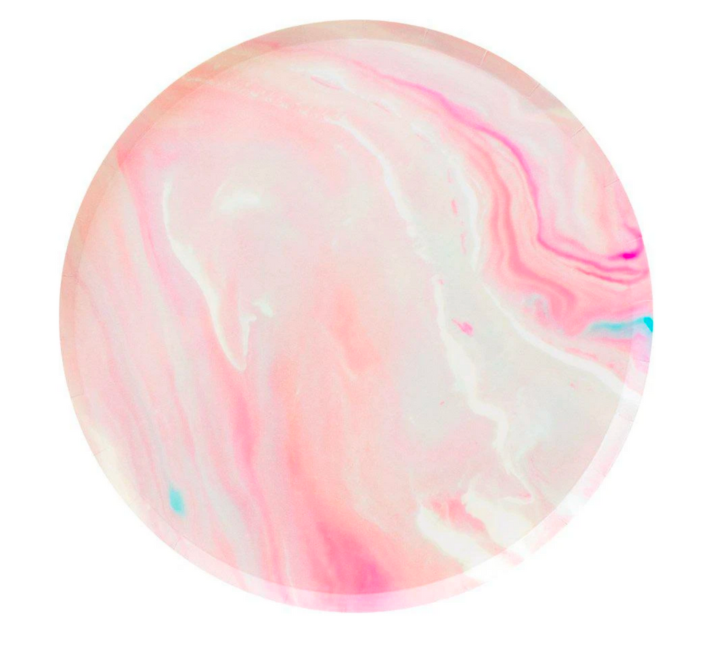 Pink Marble Large Plates
