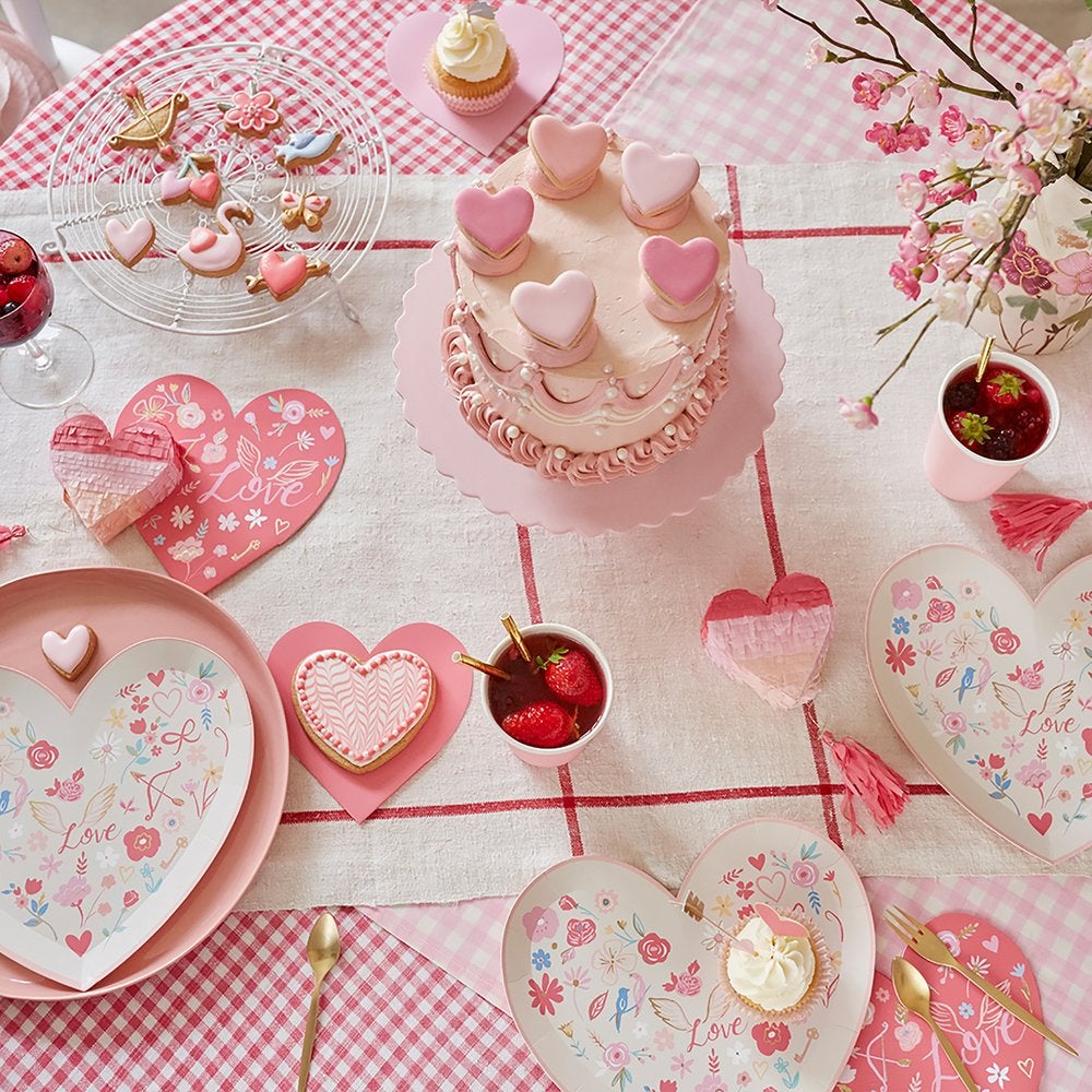 valentine plates and dishes