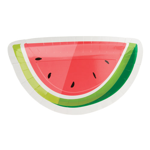 watermelon shaped plates