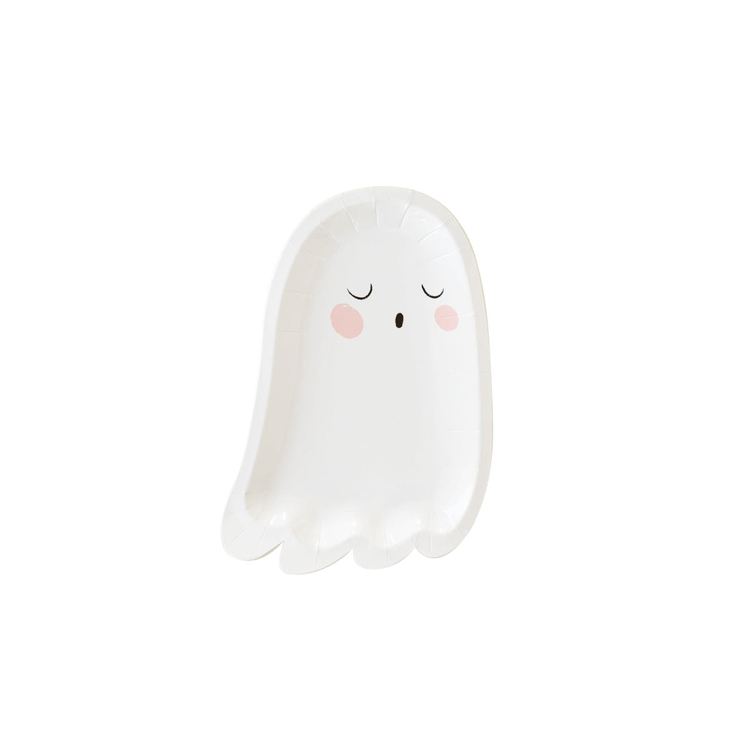 Trick or Treat Halloween Ghost Shaped Plate