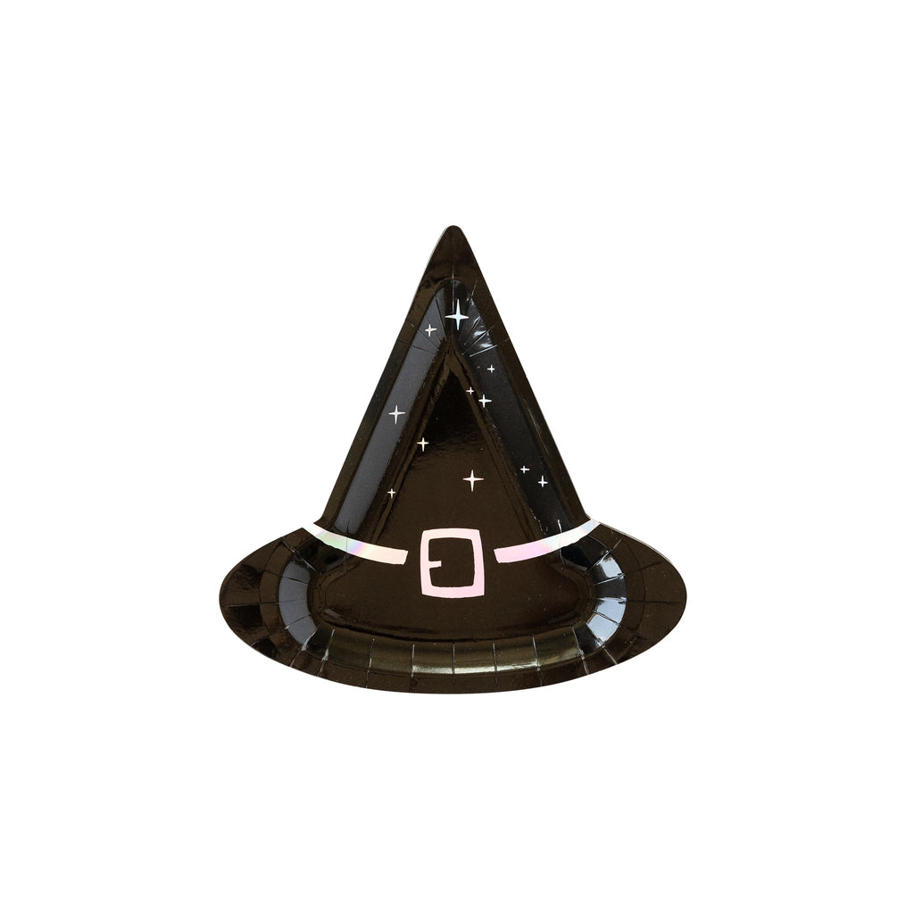 Halloween Witching Hour Witch Hat Shaped Plate