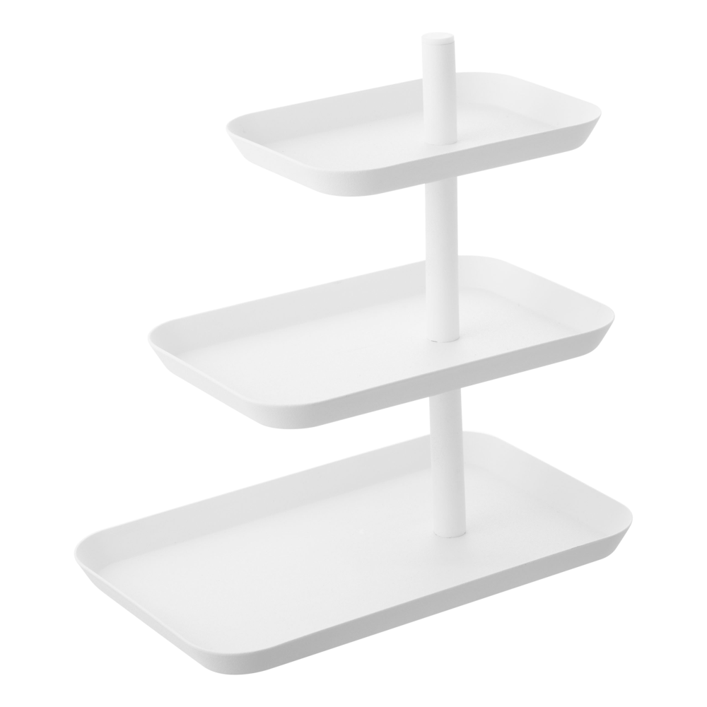 3 tier white serving tray 