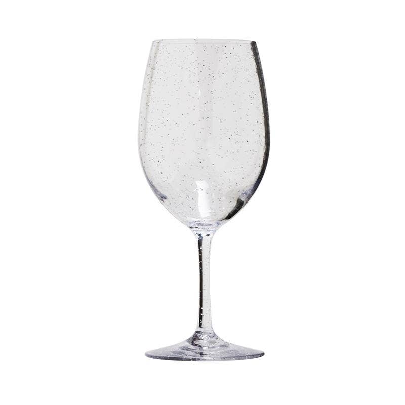 Silver Sparkle Acrylic Wine Glass