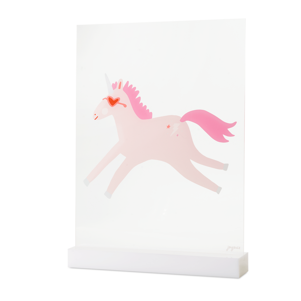 Flying Unicorn Acrylic Table Top Sign