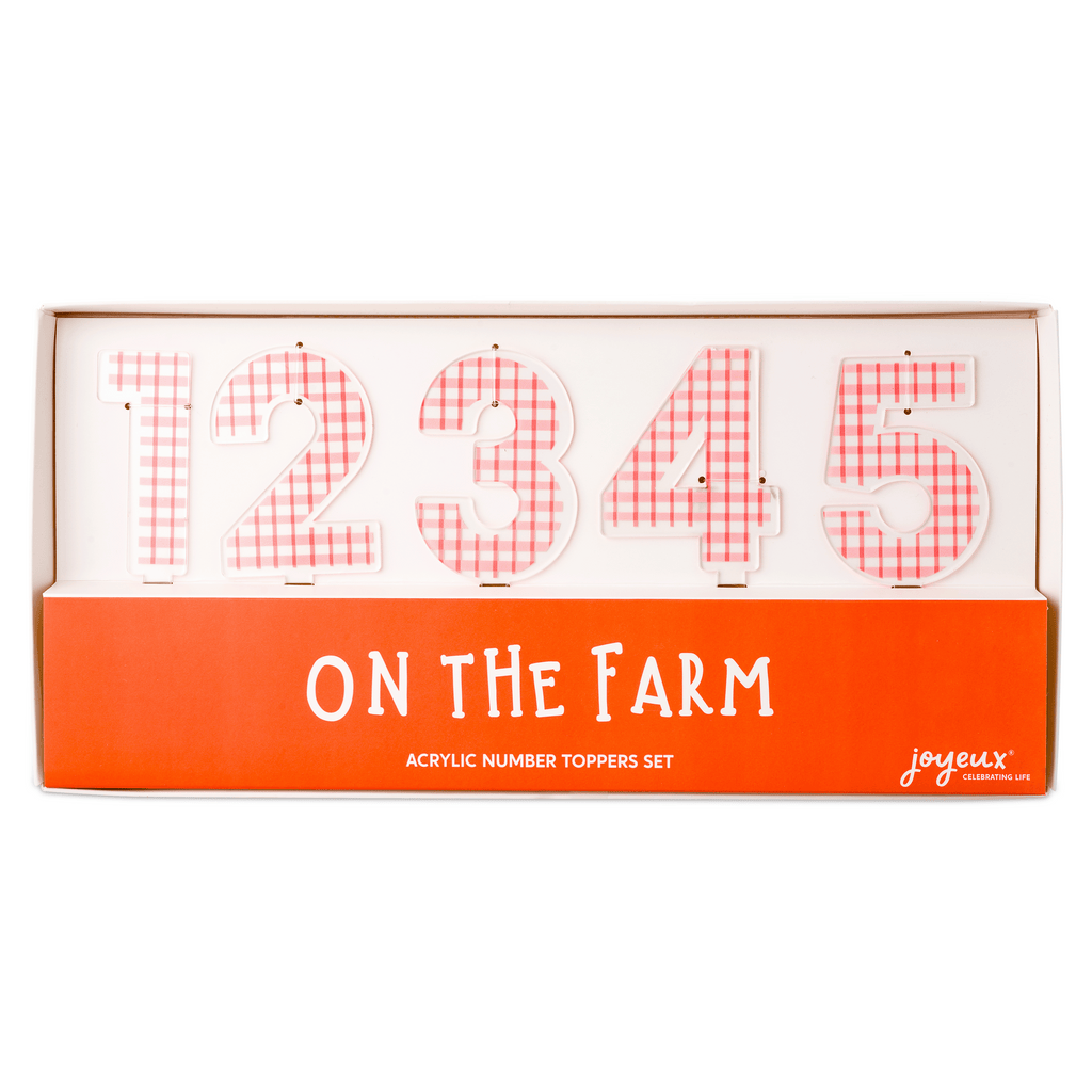 On the Farm Acrylic Number Set
