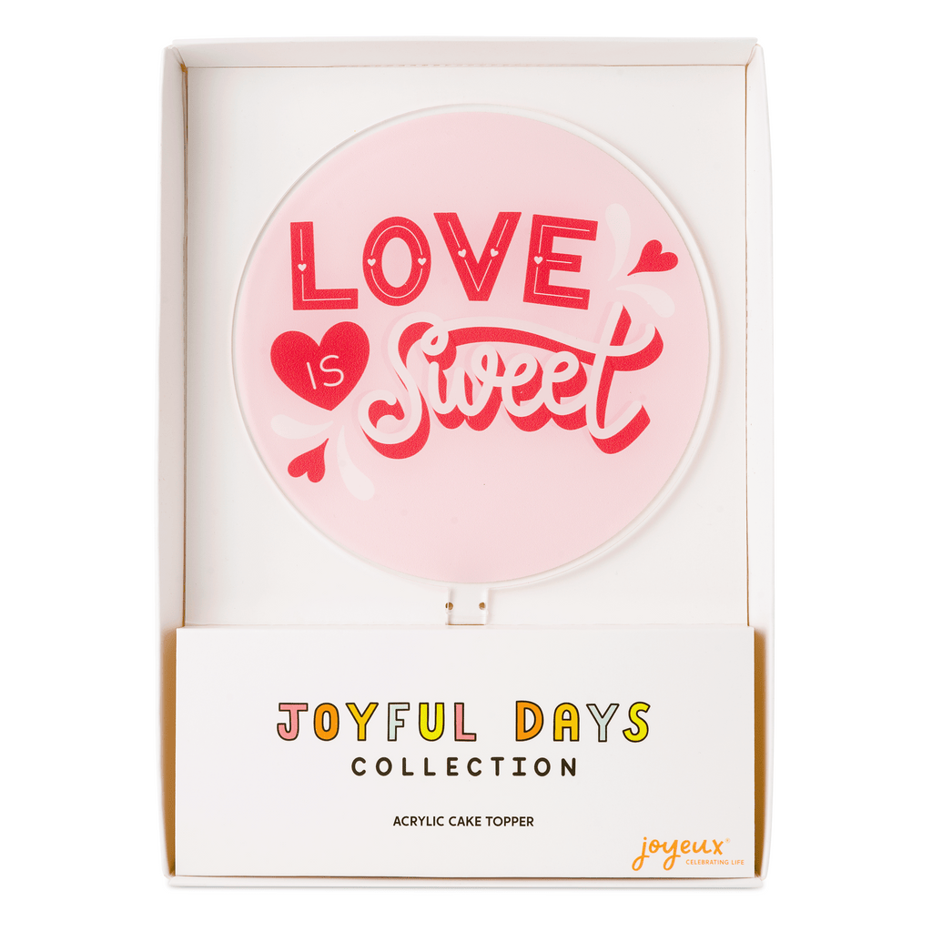 Love is Sweet Acrylic Cake Topper