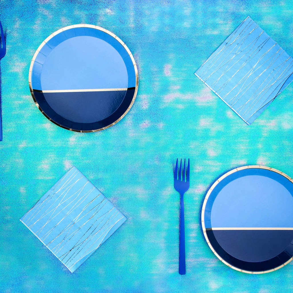Blue Modern Dessert Plates
