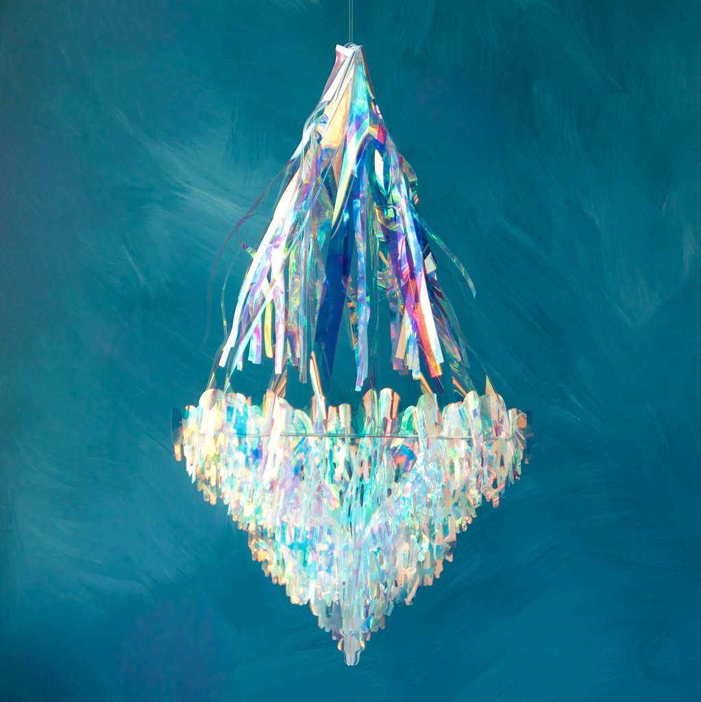Small Iridescent Chandelier- Wing