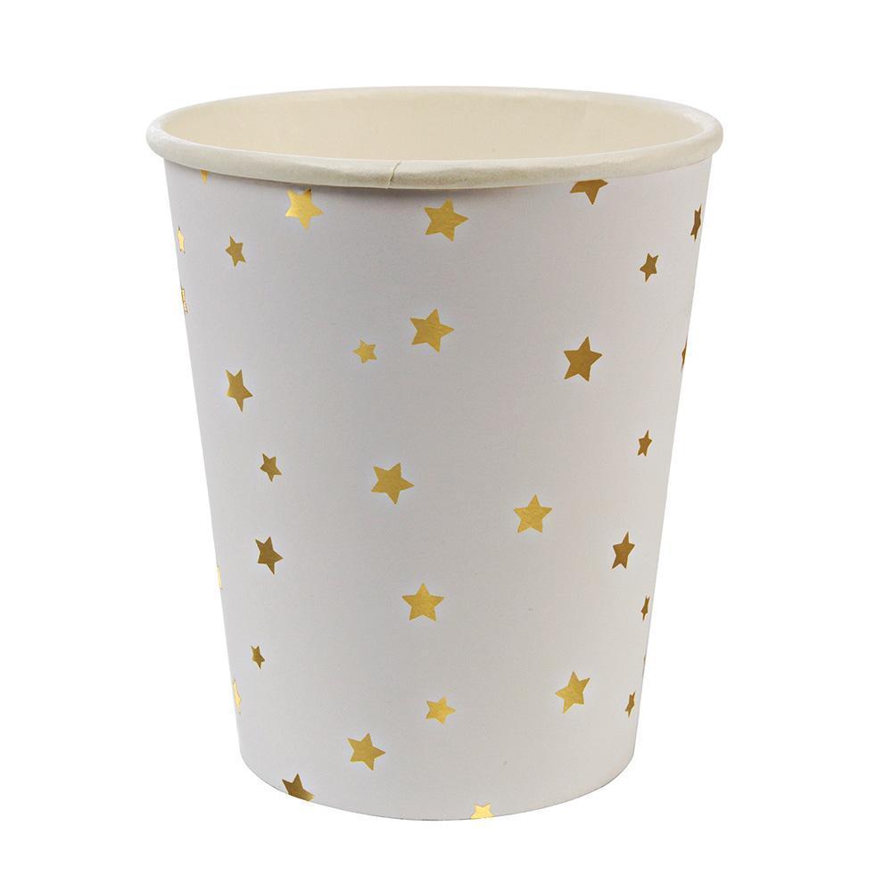 Gold Star Confetti Cups