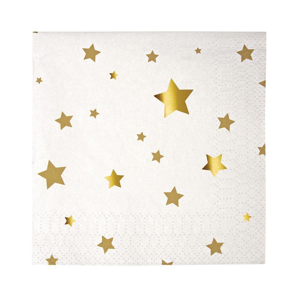 Gold Star Confetti Napkins