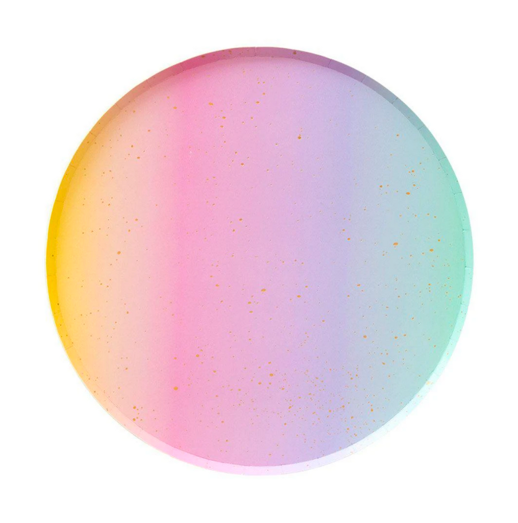 Rainbow Ombre Large Plates