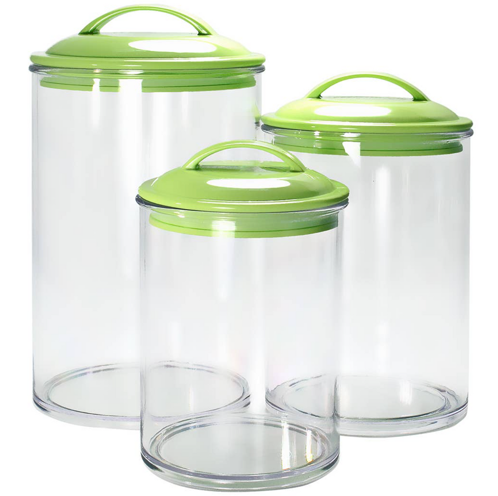 Lime Green Acrylic Canister Set