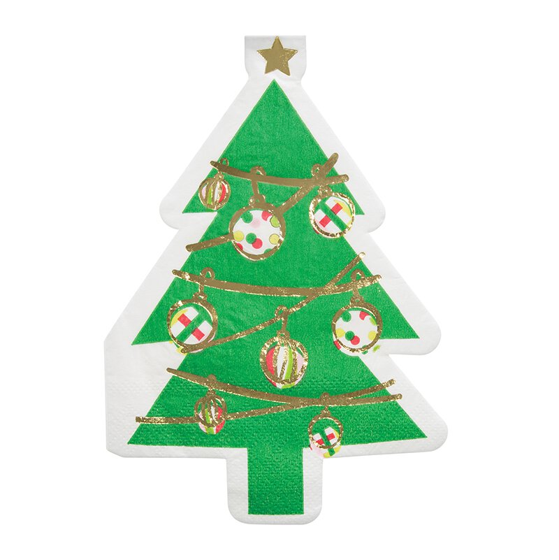 Large Christmas Tree Shaped Napkins