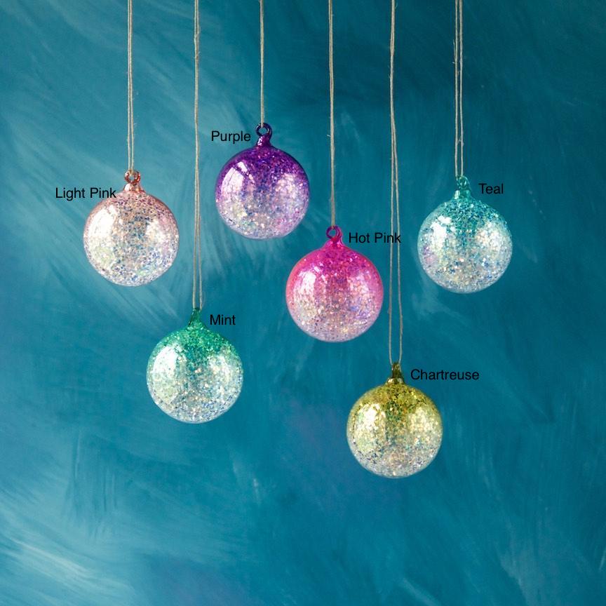 Glitter Ombre Ball Ornament