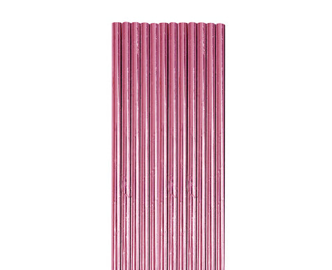 Pink Foil Straws