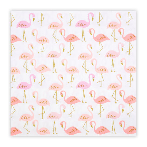 flamingo print napkins